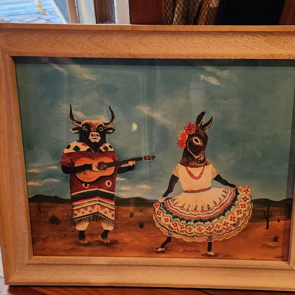 "La Serenanta De La Burra" Art Print